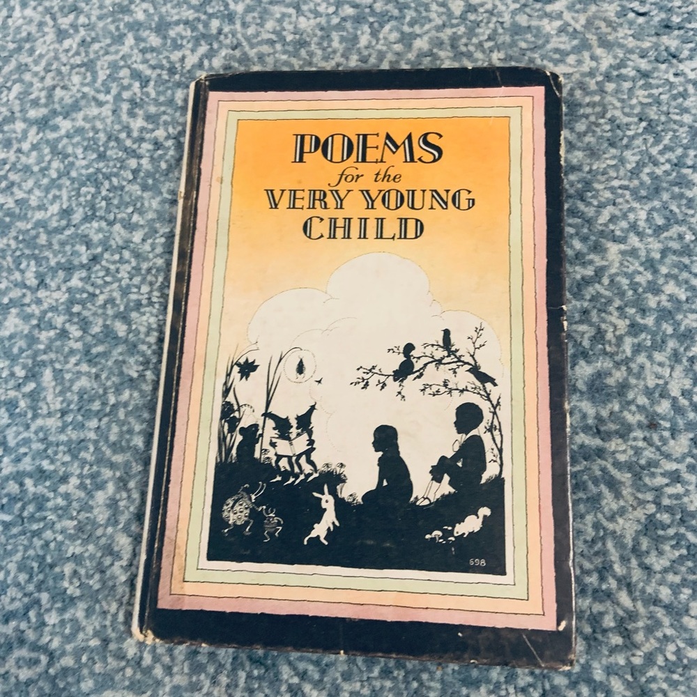 Vintage Hard Cover Poems for the Very Young Child Book